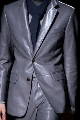 Blazer cuir couleur - blazer,