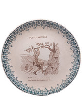 Vintage assiette parlante