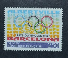 Timbre de France neuf** n°2760 "BARCELONA ALBERTVILLE 92" de 1992