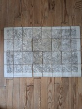 Carte d'état major toilée