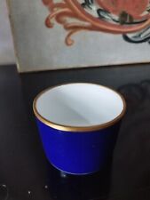 Coupe/petit Pot à Sucre en porcelaine bleu doré cobalt Décor Petrossian Limoges 
