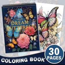 Livre De Coloriage Cahier De Dessin En Spirale 30 Pages A Colorié Anti Stress