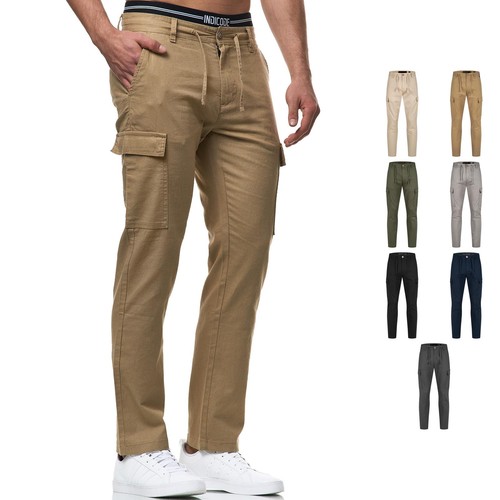 Pantalon lin indicode - lin, pour