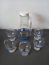 SERVICE VINTAGE GRANDE CARAFE PICHET TROPICO + 5 VERRES