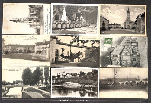 Cpa romanèche thorins - 9,