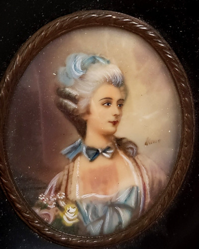 Ancienne peinture miniature - ancienne,