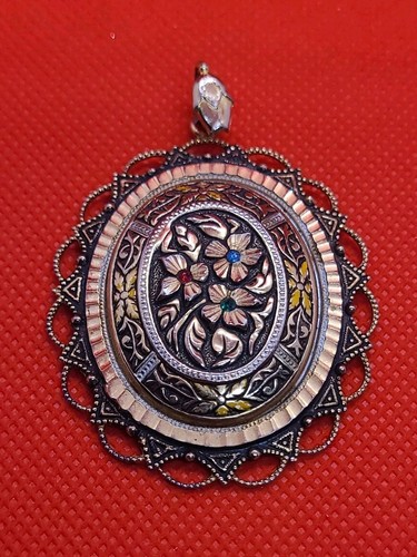 Bijoux pendentif damascène - bijoux,