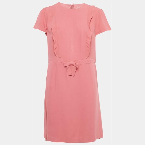 Mini robe crêpe rose - , red