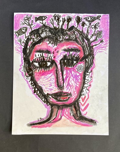 Tableau peinture portrait - peinture,
