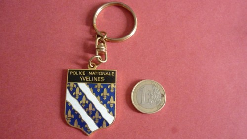 Porte cle metal police p - /, p-n