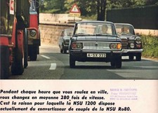 Catalogue brochure NSU 1200 Automatique 11/1969 France