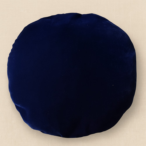 Blue velvet cushion cover - blue, soft