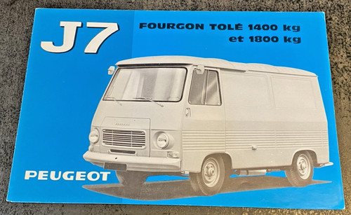 Brochure vente peugeot j7 - , de
