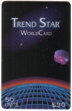 50u Trend Star Worldcard - Satellite Ci-Dessus Terre Horizon Téléphone Carte