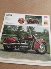 Indian Four Model 441 1941 Carte moto Collection Atlas USA
