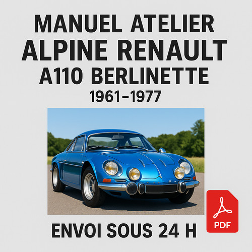 Manuel atelier alpine - atelier, renault