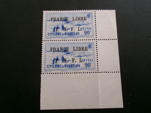 Paire timbre saint pierre - timbre, et