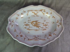 GRAND PLAT OVALE en faïence de Martres Tolosane.