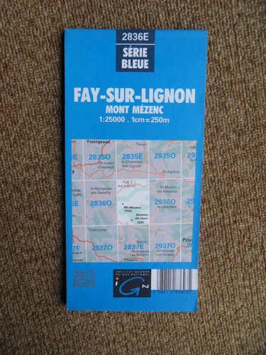 525 carte ign série bleue - carte,