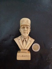 PETIT BUSTE GENERAL DE GAULLE EN RESINE 