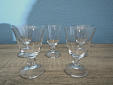 5 Verres à vin en cristal de