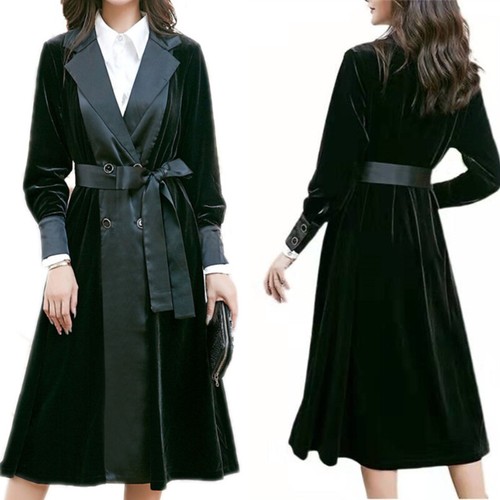 Femme robe velours manteau - femme,