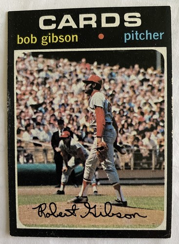 1971 topps bob gibson - gibson, #450