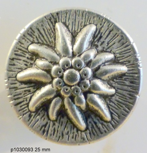 Bouton fleur edelweiss - bouton, .