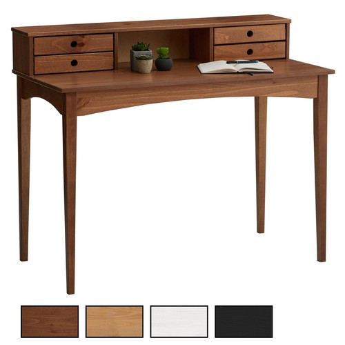 Bureau pin massif avec 4 - en,