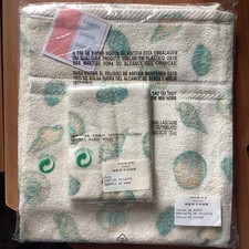 Ensemble "Neptune"  serviette 100 x 50 cm et gant de toilette