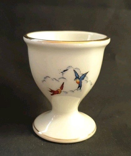 Coquetier vintage porcelaine - coquetier,