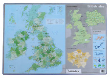 Britannique Isles GB Map Atlas Ordinateur Bureau Tapis Durable Écriture Souris