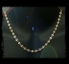 Chaîne Maille Grain De Café 55 CM Plaqué or 18 CARATS 750/1000 Bijoux HOMME