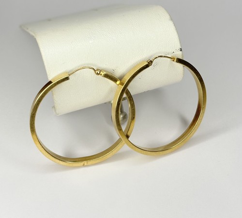Créoles jaune 18 ct - jaune,