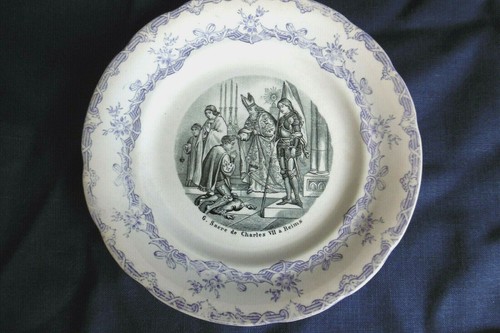 Ancienne assiette parlante sur - parlante,