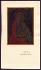 Image pieuse " Vierge et
