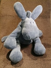 Doudou peluche âne Paco bleu foncé Noukie's Etat neuf
