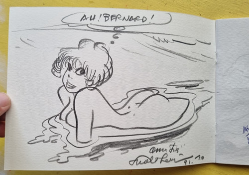 Croquis natacha dedicace - natacha,