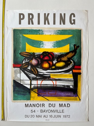 Priking mad 1973 lithograph - priking,
