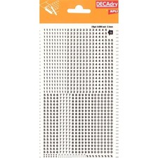 Chiffres transfert - Noir -