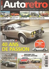 AUTO RETRO 386 SPITFIRE 1500 BERTONE X1/9 ALFETTA GTV 2000 LOMAX 224 205 T16 300