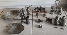 Lot objet En Étain Boîte