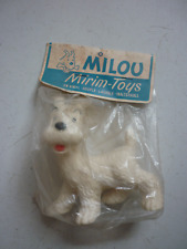HERGE / FIGURINE  POUET  ( TINTIN )   MILOU  MIRIM  TOYS / SOUS CELLOS D ORIGINE