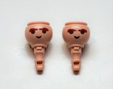 2 X TÊTE Avec Sourcils Rouges