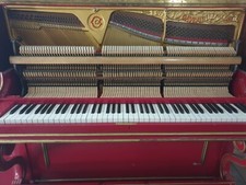 Piano Droit Gaveau Paris 1920 (n° 55892) - Pièce de Collection Restylée en Rouge