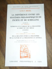 HEGEL - La difference entre les systèmes philosophiques