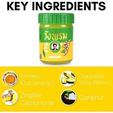 Baume Thaïlandais Wang Prom 50g – Douleurs Musculaires, Gingembre Plai & Camphre