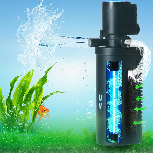 158gph aquarium filter - 4-in-1,