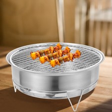  1 ensemble de gril à charbon barbecue Camping Grill Portable Grill BBQ en acier