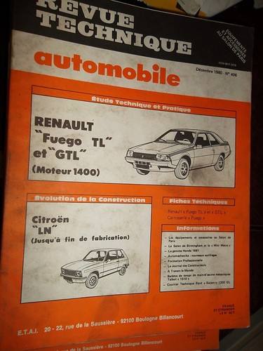 Renault fuego gtl - renault, tl-gtl